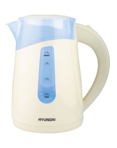 Чайник электрический HYK P2030 кремовый Hyundai