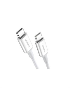 Кабель US264 60520 USB C 2 0 Male To USB C 2 0 Male 3A Data Cable 2м белый Ugreen