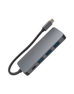 Адаптер Multiport Adapter USB Type C 8 in 1 для MacBook Grey УТ000027055 Barn&hollis
