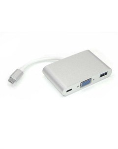 Адаптер для APPLE MacBook Type C VGA USB 3 0 Type C Silver 075339 Vbparts