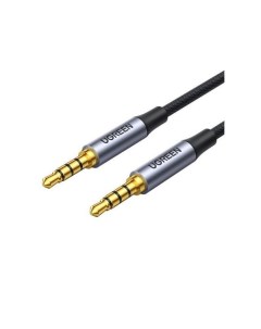 Кабель AV183 20497 3 5mm Male to Male 4 Pole Microphone Audio Cable 1 5м черный Ugreen