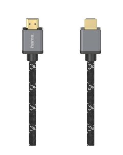 Кабель аудио видео H 205240 HDMI m HDMI m 3м Позолоченные контакты черный серый уп 1шт 00205240 Hama