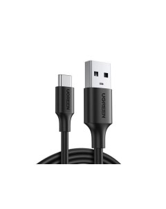 Кабель US287 60117 USB A 2 0 to USB C Cable Nickel Plating 1 5м черный Ugreen