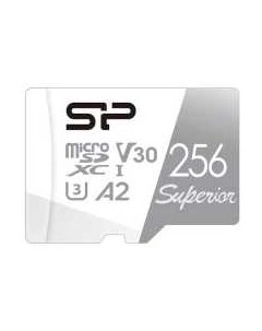 Карта памяти 256GB SP256GBSTXDA2V20 microSDXC Class 10 UHS I U3 Colorful 100 80 Mb s Superior A2 Silicon power