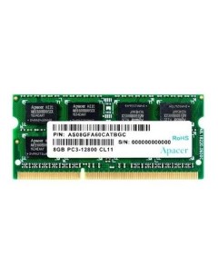 Оперативная память Apacer DDR3 SODIMM 8GB DS 08G2K KAM PC3 12800 1600MHz DDR3 SODIMM 8GB DS 08G2K KA