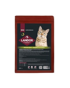 Cat Indoor Adult сухой корм для домашних кошек Индейка и ягненок 2 кг Landor