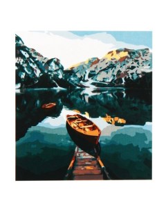 Картина по номерам Горное озеро 30х40 см Kokos
