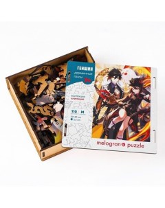Пазл фигурный Collection ANIMATION Геншин 110 деталей 20 х 29 см Melograno puzzle