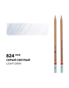 Карандаш профессиональный цветной Мастер класс 824 серый светлый Невская палитра