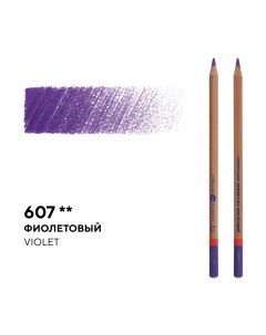 Карандаш профессиональный цветной Мастер класс 607 фиолетовый Невская палитра