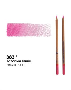 Карандаш профессиональный цветной Мастер класс 383 розовый яркий Невская палитра