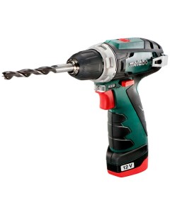 Дрель шуруповерт аккумуляторная PowerMaxx BS кейс в комплекте 600984500 Metabo