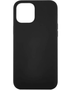 Чехол накладка Touch Case для смартфона Apple iPhone 12 mini силикон микрофибра черный CS61BL54TH I2 Ubear