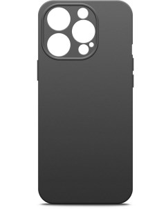Чехол накладка для смартфона Apple iPhone 15 Pro силикон черный 72429 Borasco