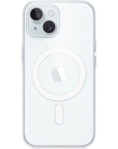 Чехол накладка Clear Case with MagSafe для смартфона iPhone 15 силикон прозрачный MT203FE A Apple