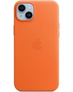 Чехол накладка Leather Case MagSafe для смартфона iPhone 14 Plus кожа оранжевый MPPF3ZM A Apple