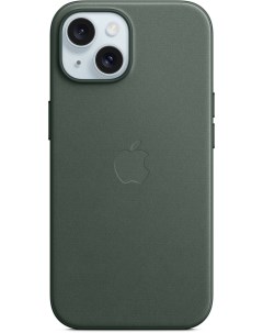Чехол накладка FineWoven Case with MagSafe для смартфона iPhone 15 темно зеленый MT3J3FE A Apple