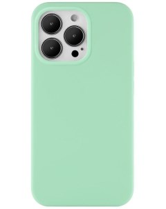 Чехол накладка Touch Mag Case для смартфона Apple iPhone 13 Pro силикон микрофибра светло зеленый CS Ubear