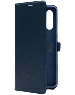 Чехол книжка для смартфона Samsung Galaxy A32 искусственная кожа микрофибра синий 39880 Borasco