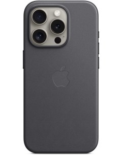 Чехол накладка FineWoven Case with MagSafe для смартфона iPhone 15 Pro ткань черный MT4H3FE A Apple