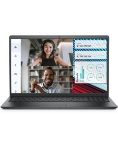 Ноутбук Vostro 3520 15 6 1920x1080 Intel Core i5 1235U 1 3 ГГц 8Gb RAM 512Gb SSD W11Pro черный 3520  Dell