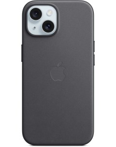 Чехол накладка FineWoven Case with MagSafe для смартфона iPhone 15 черный MT393FE A Apple