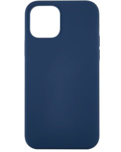 Чехол накладка Touch Case для смартфона Apple iPhone 12 Pro Max силикон микрофибра темно синий CS63D Ubear