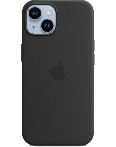 Чехол накладка Silicone Case with MagSafe для смартфона iPhone 14 силикон микрофибра черный MPRU3FE  Apple