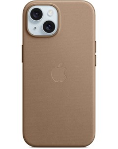 Чехол накладка FineWoven Case with MagSafe для смартфона iPhone 15 серо коричневый MT3C3FE A Apple