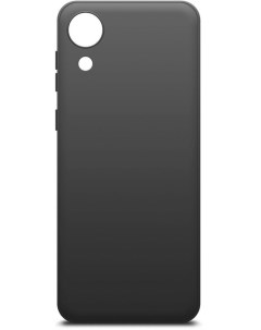 Чехол накладка для смартфона Samsung Galaxy A03 Core силикон микрофибра черный 40947 Borasco