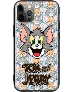 Чехол накладка Tom Jerry для смартфона Apple iPhone 12 12 Pro пластик прозрачный 124558 Deppa