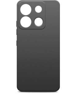 Чехол накладка для смартфона Infinix Smart 7 Plus силикон черный 72269 Borasco