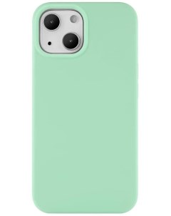 Чехол накладка Touch Mag Case для смартфона Apple iPhone 13 силикон микрофибра светло зеленый CS100L Ubear