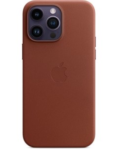 Чехол накладка Leather Case with MagSafe для смартфона iPhone 14 Pro Max натуральная кожа коричневый Apple