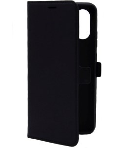 Чехол книжка для смартфона ZTE Blade A31 plus искусственная кожа микрофибра черный 40859 Borasco