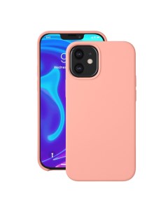 Чехол Liquid Silicone для смартфона Apple iPhone 12 mini силикон микрофибра розовый 87710 Deppa
