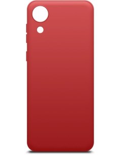Чехол накладка для смартфона Samsung Galaxy A03 Core силикон микрофибра красный 40945 Borasco