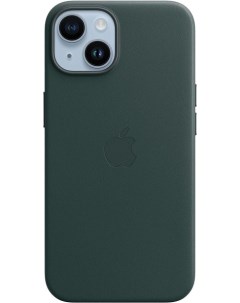 Чехол накладка Leather Case MagSafe для смартфона iPhone 14 кожа темно зеленый MPP53ZM A Apple