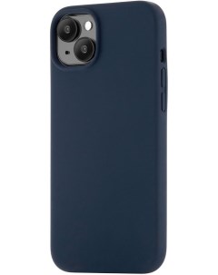 Чехол накладка Touch Mag Case для смартфона Apple iPhone 15 Plus силикон микрофибра темно синий CS27 Ubear