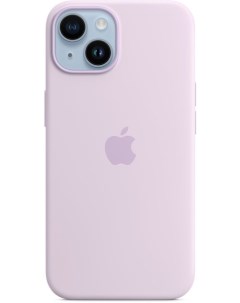Чехол накладка Silicone Case with MagSafe для смартфона iPhone 14 силикон микрофибра лиловый MPRY3FE Apple