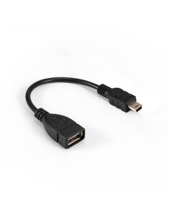 Кабель переходник адаптер USB 2 0 Af Mini USB 2 0 Bm OTG 15 см черный EX OTG USB2 AFminiBM5P 0 15 EX Exegate