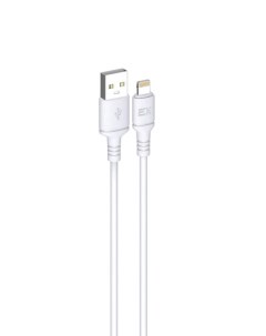 Дата кабель USB 2 0 Am Lightning 8 pin m 3А 1 м белый EX K 1500 EX K 1500 Exployd