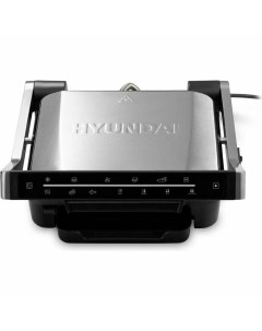 Гриль HYG 3022 2 кВт серебристый черный Hyundai