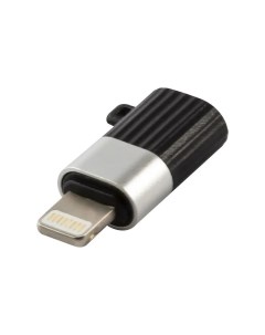 Переходник адаптер USB Type C Lightning 8 pin 3А черный серебристый УТ000030903 Red line