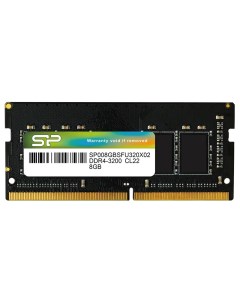 Память DDR4 SODIMM 8Gb 3200MHz CL22 1 2V SP008GBSFU320X02 Retail Silicon power