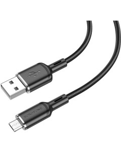 Кабель USB Micro USB быстрая зарядка 3А 1 м черный Cyber BX90 6974443389609 Borofone