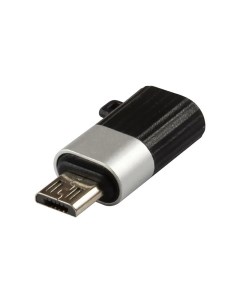Переходник адаптер USB Type C Micro USB 3А черный серебристый УТ000030902 Red line