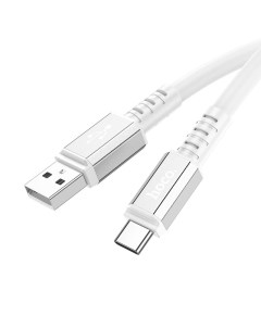 Кабель USB USB Type C быстрая зарядка 3А 1 м белый X85 Strength 6931474777508 Hoco