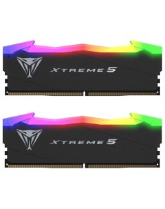 Комплект памяти DDR5 DIMM 48Gb 2x24Gb 7600MHz CL36 1 45V Viper XTREME RGB PVXR548G76C36K Retail Patriot memory