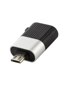 Переходник адаптер USB Micro USB 3А черный серебристый УТ000030900 Red line